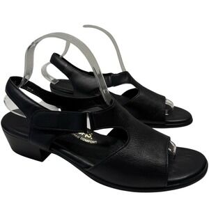 SAS Suntimer Black Leather Tripad‎ Comfort Strap Sandals 255569 Size 10.5 S-5